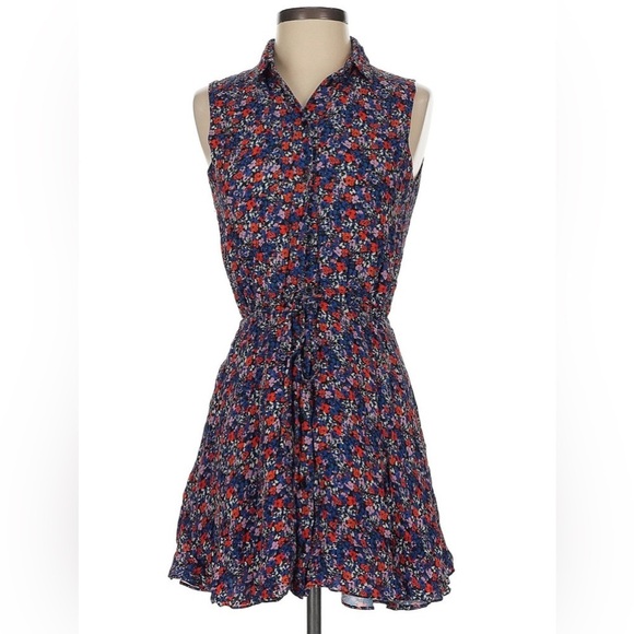 Parker Dresses & Skirts - Parker Sleeveless Button Up Silk Blend Floral Dress, Size L/XL